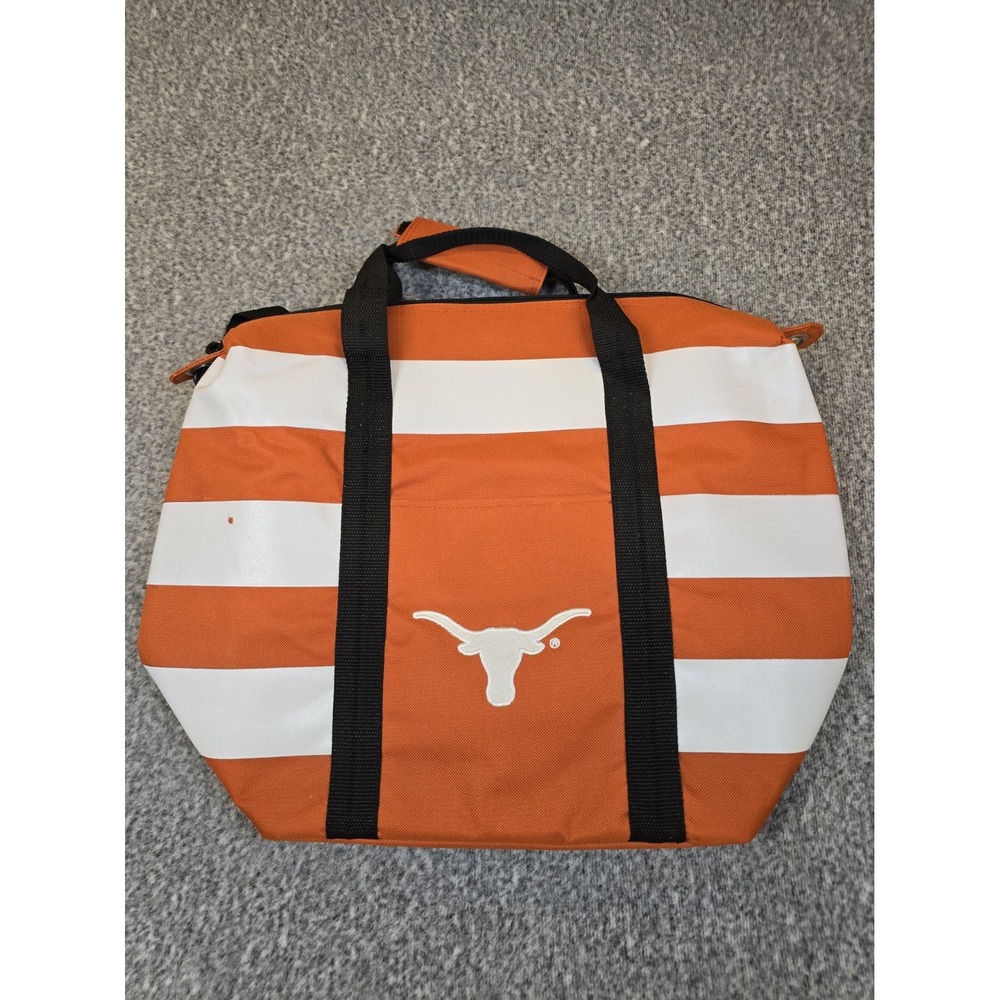 Texas Longhorn Insulated Tote, UT Orange and White, Logo, Zipper Closure, GUC